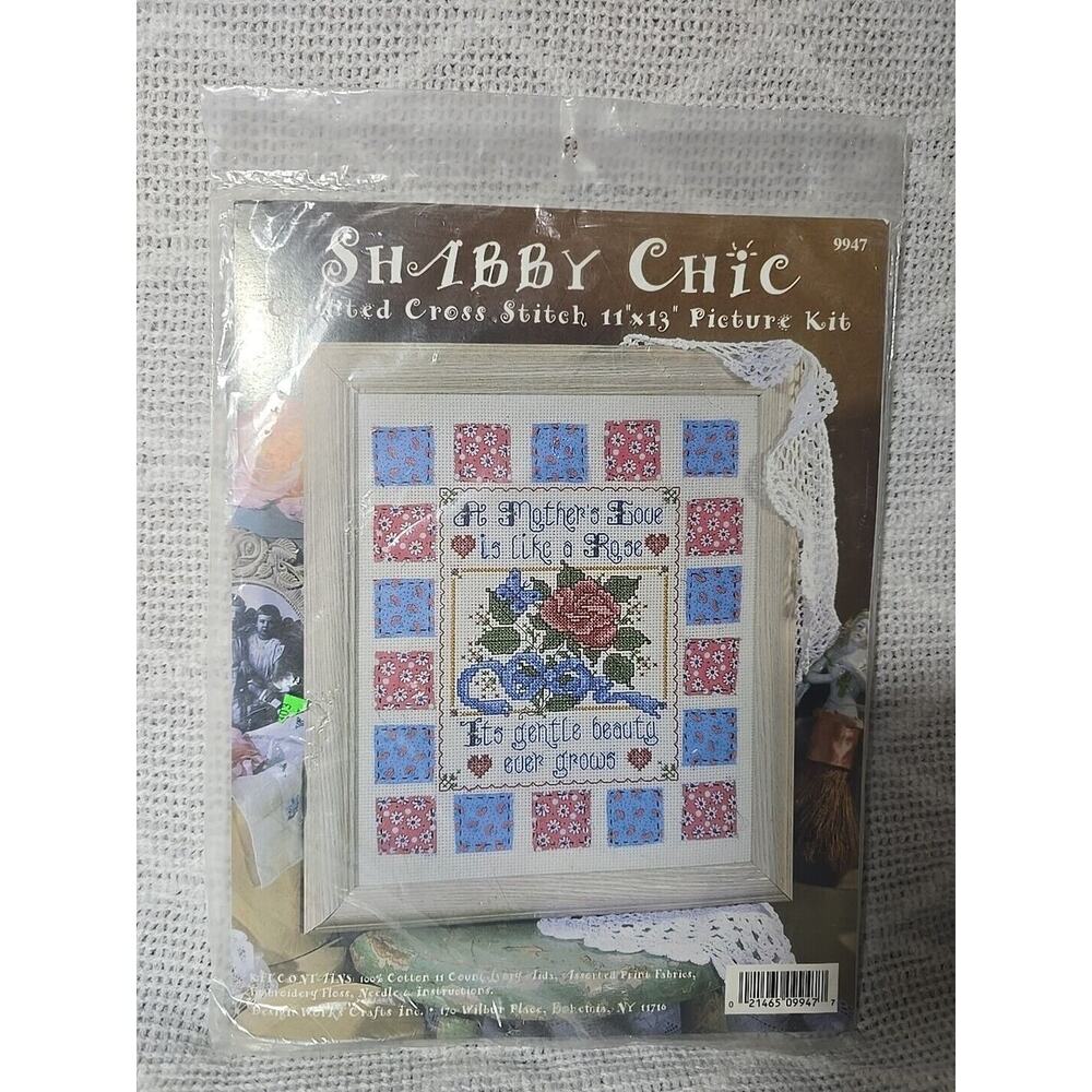 Vintage Design Works Shabby Chic Counted Cross Stitch Kit A Mother's Love 9947